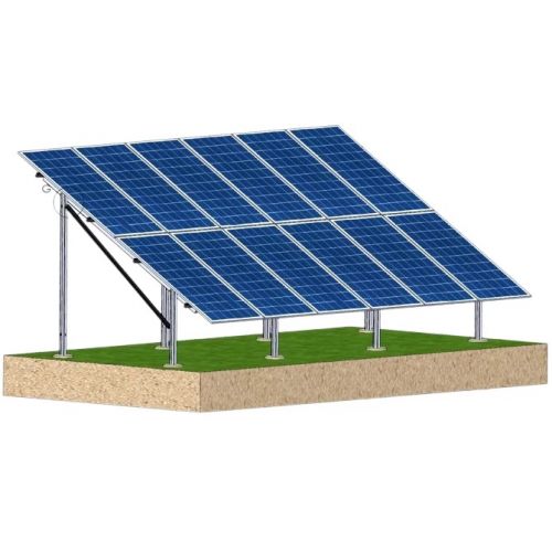 Structura zincata pentru 30 panouri fotovoltaice montate la sol
